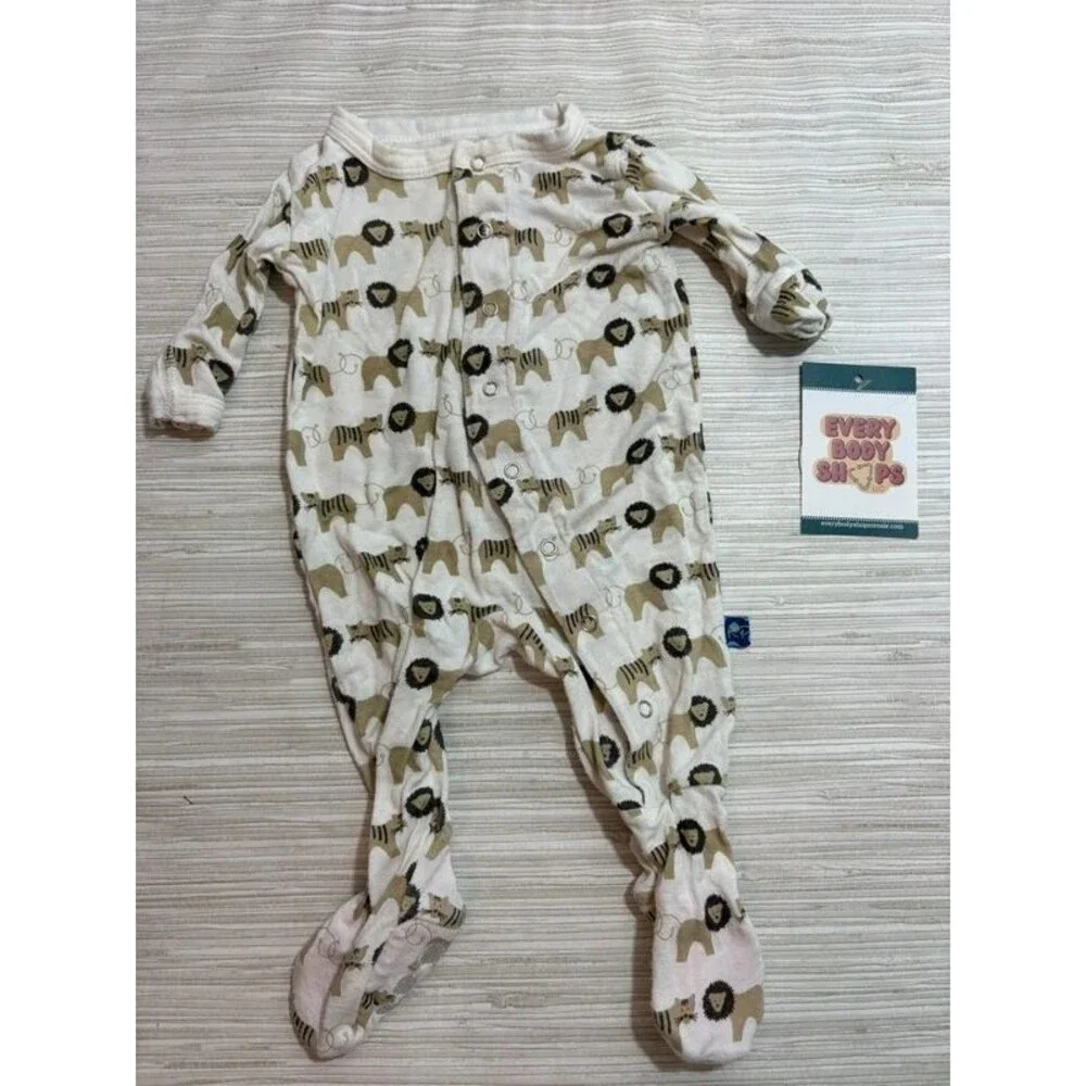 Kicky pants newborn bamboo snap pajamas